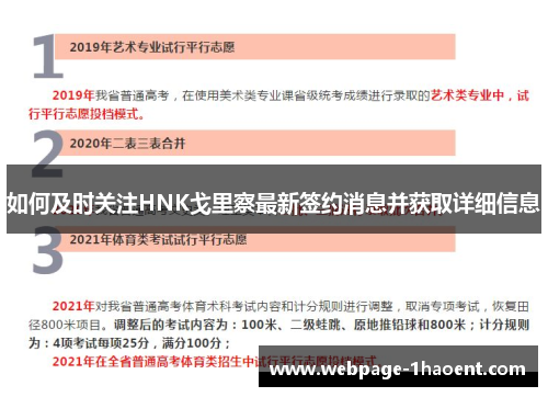 如何及时关注HNK戈里察最新签约消息并获取详细信息