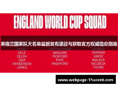 英格兰国家队大名单最新发布途径与获取官方权威信息指南 英格兰国家队大名单最新发布途径与获取官方权威信息指南